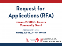 Census 2020 DC Counts Grant RFA Image